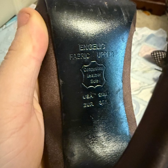 The Touch Brown Peep-Toe Heels - Picture 4 of 4